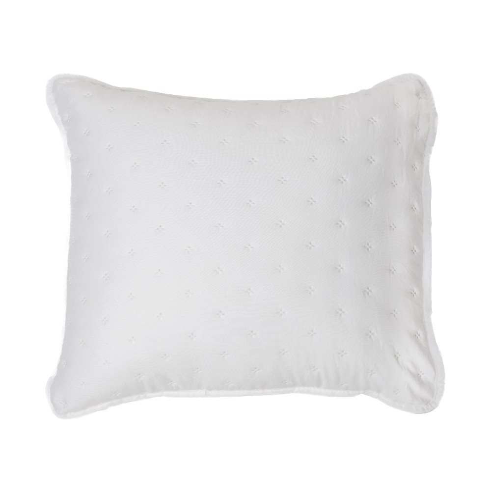Ann white decorative pillow cover